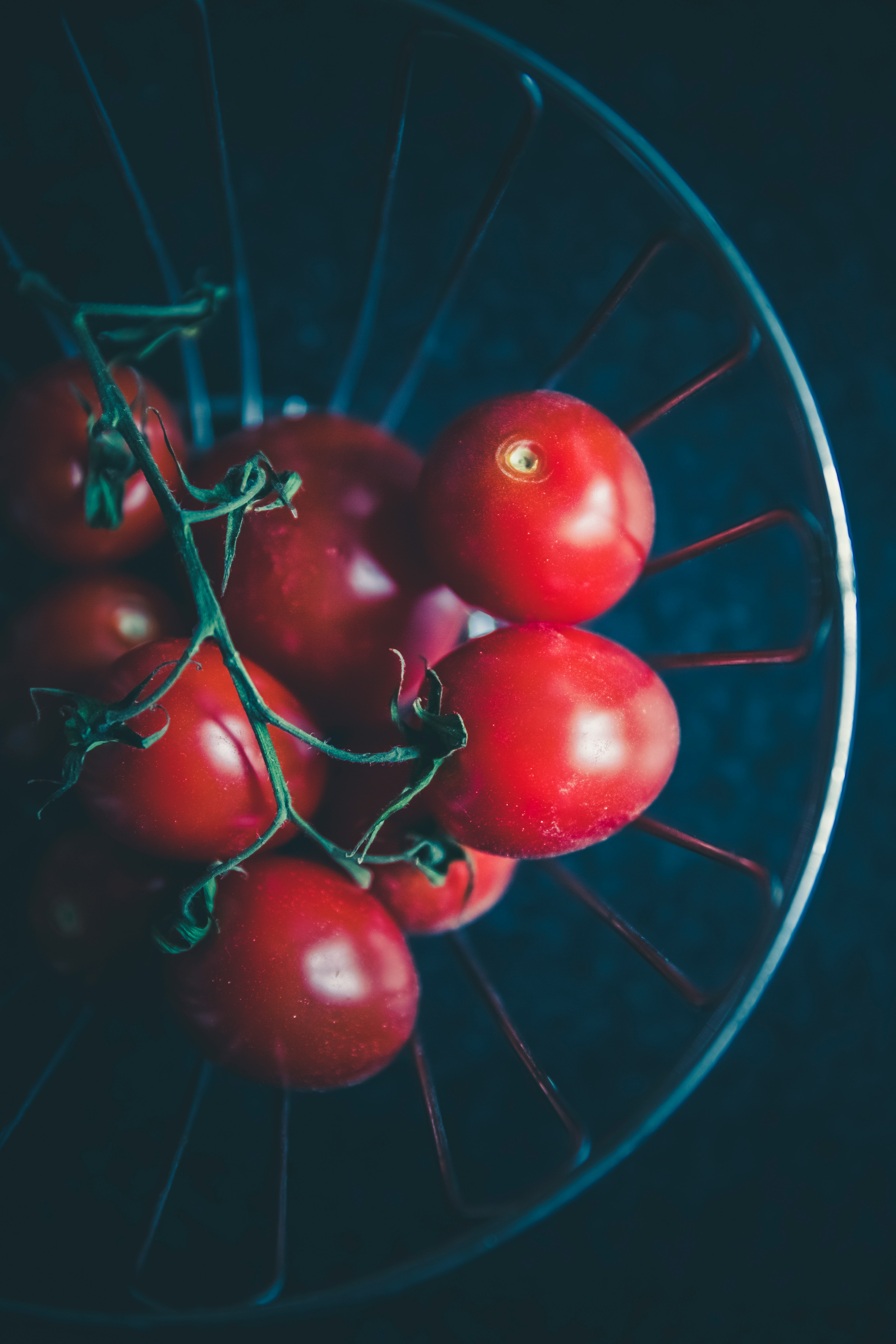 tomato cherry on bowl